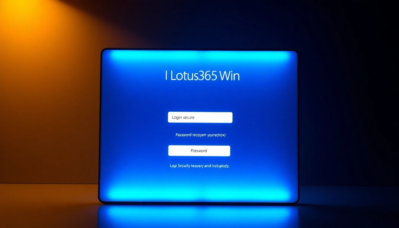 Secure Lotus365 Win login screen featuring password reset option with modern design for seamless account access