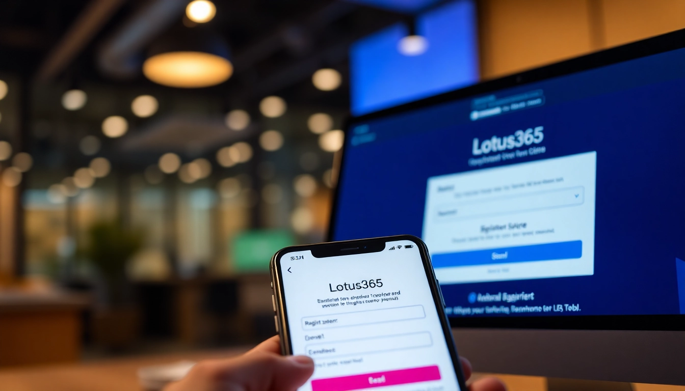 Easy steps to Lotus365 Register on a user-friendly online platform, guiding new users through registration with clear visuals and secure login elements.