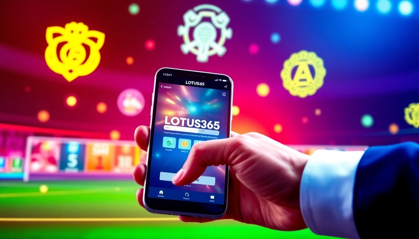 Secure LOTUS365 vip betting platform shown on a smartphone with live sports odds and casino icons, highlighting trust and speed in online betting for Indian users.