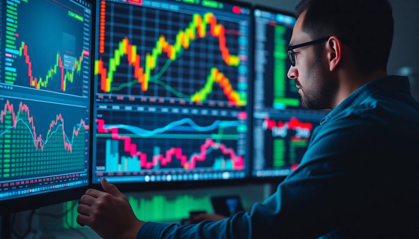 Trading view platform showcasing detailed market charts for traders analyzing financial data